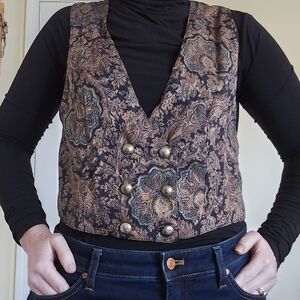 Vintage RJ Stevens Paisley Patterned Vest